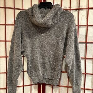 Cozy Charcoal Women's Cowl Neck Sweater